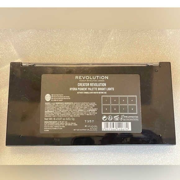 Revolution Hydra Pigment Bright Lights Eyeshadow & Body Palette - Picture 9 of 9